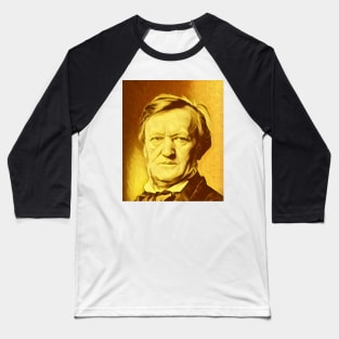 Richard Wagner Golden Portrait | Richard Wagner Artwork 8 Baseball T-Shirt